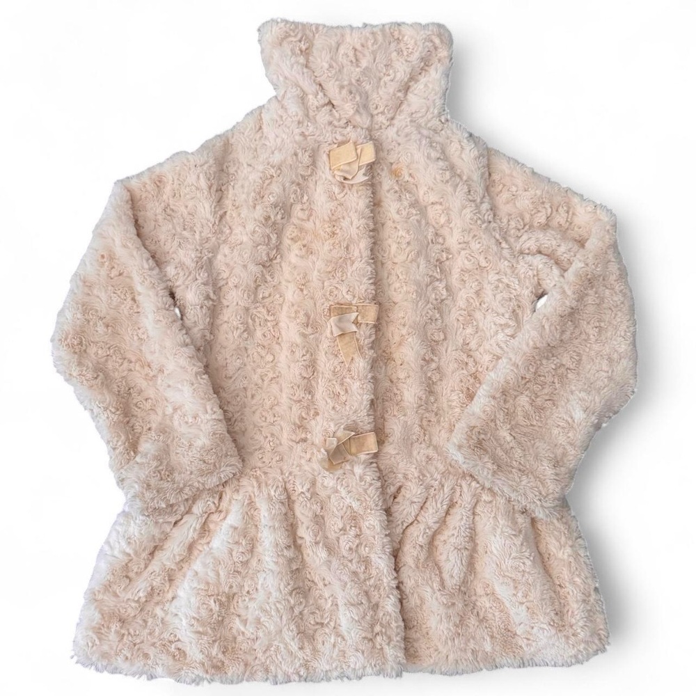 Girls Me Jane Kids Elegant 
Fall Cream White Jacket Size Large